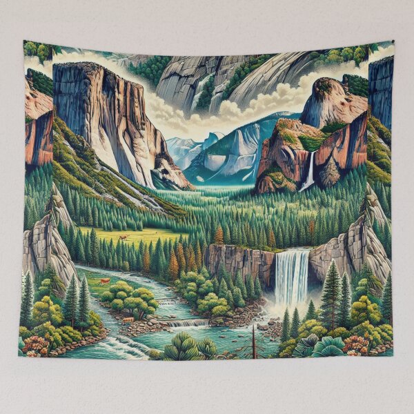 Item preview, National Parks Series #31: Yosemite National Park – Majestic Views and Wilderness designed and sold by Meta2Physical.