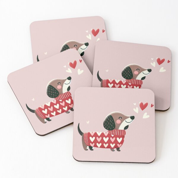 Item preview, Dachshund Valentines Adorable Love Sweater designed and sold by Berkako.