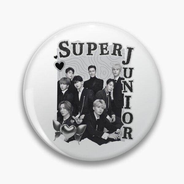 Item preview, Super Junior Kpop Group Black and White Collage Design designed and sold by AJUNICE STUDIO.