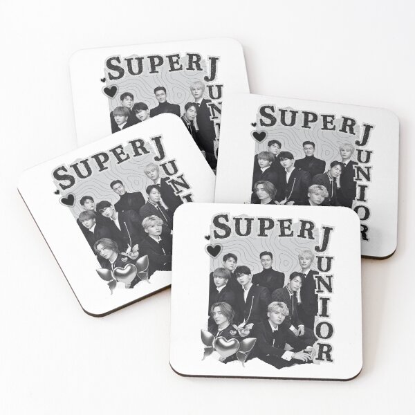 Item preview, Super Junior Kpop Group Black and White Collage Design designed and sold by AJUNICE STUDIO.