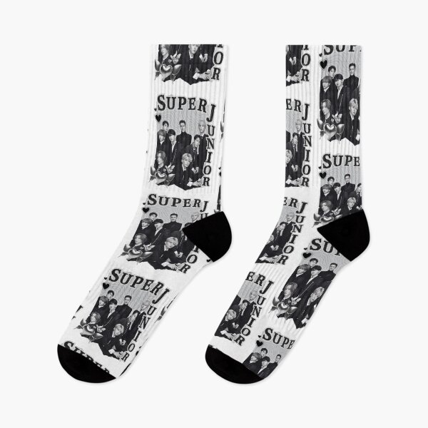 Item preview, Super Junior Kpop Group Black and White Collage Design designed and sold by AJUNICE STUDIO.