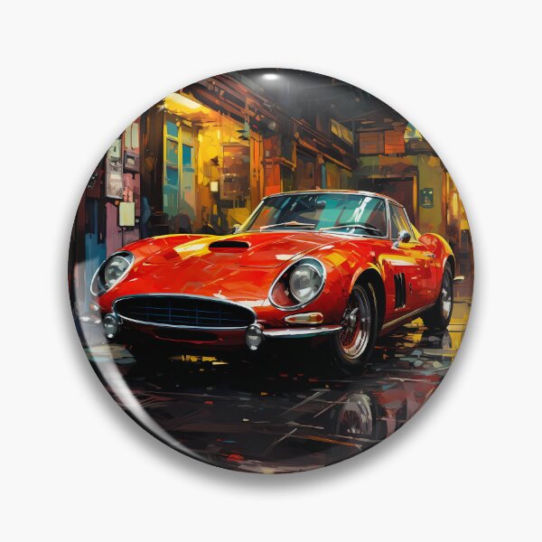 Item preview, Heritage Sports Car Resting On Cobblestone Street designed and sold by RevUpDesign.