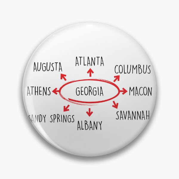 Item preview, Cities of Georgia designed and sold by the-craft-shop.