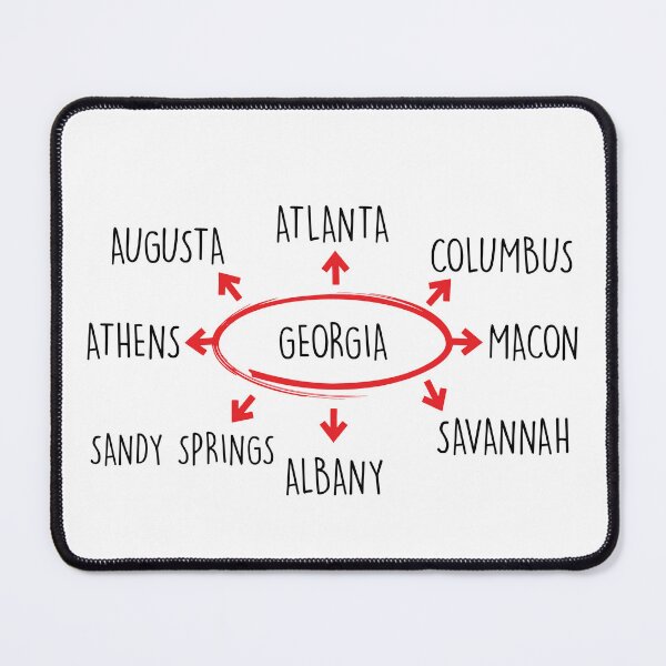 Item preview, Cities of Georgia designed and sold by the-craft-shop.