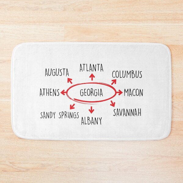 Item preview, Cities of Georgia designed and sold by the-craft-shop.