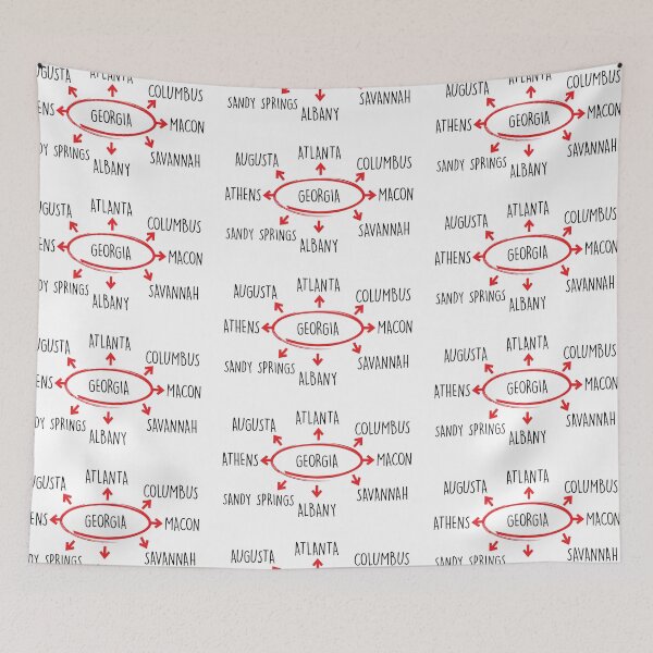 Item preview, Cities of Georgia designed and sold by the-craft-shop.