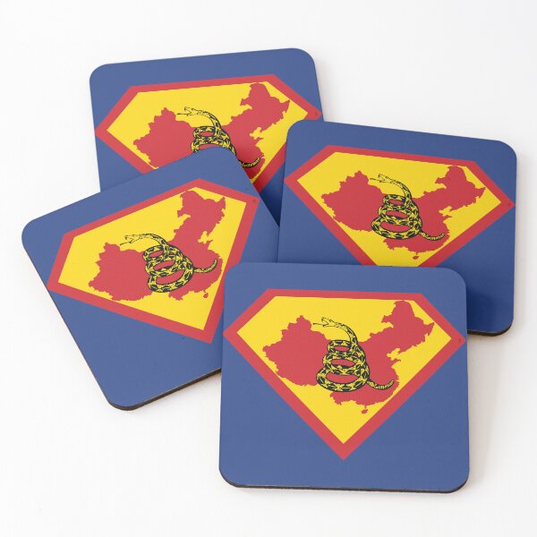 Item preview, CHINA SHIELD - Freedom Is The Superpower - Gadsden Snake Flag - Dont Tread On Me SUPERHERO design designed and sold by pelagio.