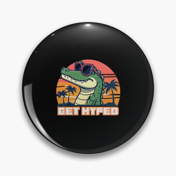 Item preview, Get Hyped Crocodile – Energetic and Fun Crocodile-Themed Design designed and sold by Colorful-Garden.