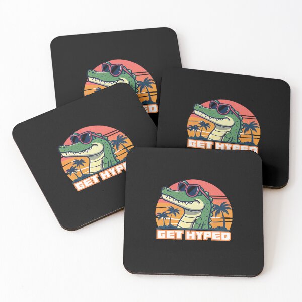 Item preview, Get Hyped Crocodile – Energetic and Fun Crocodile-Themed Design designed and sold by Colorful-Garden.