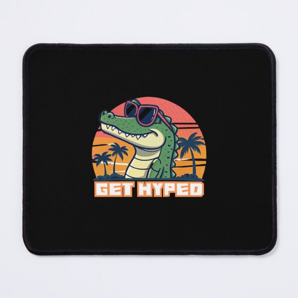 Item preview, Get Hyped Crocodile – Energetic and Fun Crocodile-Themed Design designed and sold by Colorful-Garden.