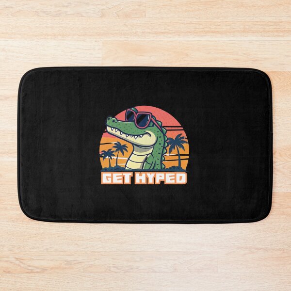 Item preview, Get Hyped Crocodile – Energetic and Fun Crocodile-Themed Design designed and sold by Colorful-Garden.