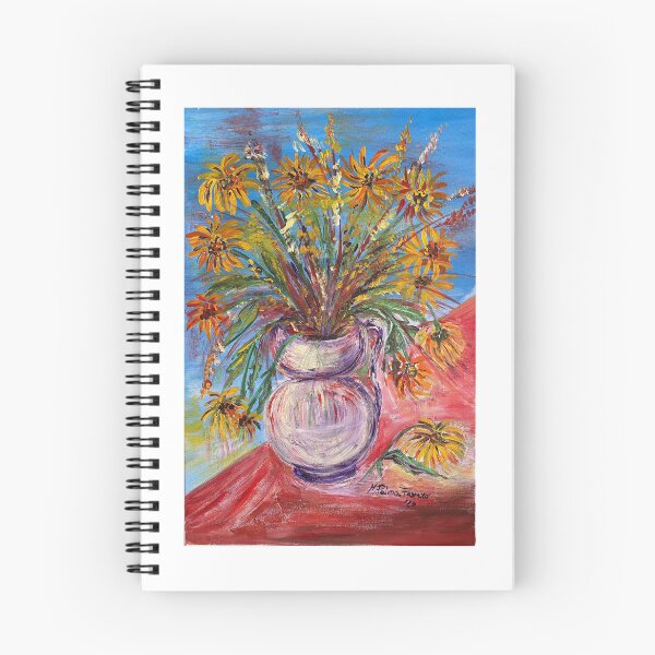 Item preview, Golden Blooms in a Rustic Pitcher designed and sold by MotivaArt.