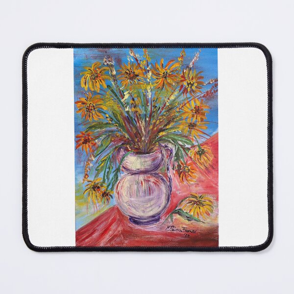 Item preview, Golden Blooms in a Rustic Pitcher designed and sold by MotivaArt.