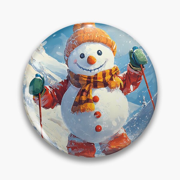 Item preview, skiing snowman designed and sold by shafranietz.