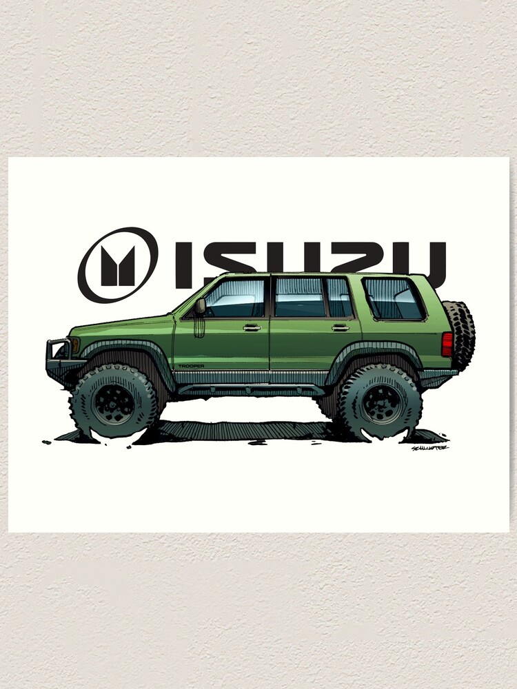 2nd Gen Isuzu Trooper - Green | Art Print