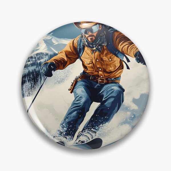 Item preview, cowboy skier designed and sold by shafranietz.