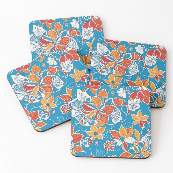 Item preview, Exquisite Floral Illustration Beauty Under Blue  designed and sold by GracePaigePlaza.