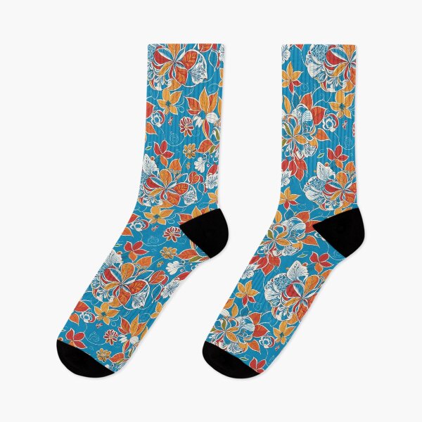 Item preview, Exquisite Floral Illustration Beauty Under Blue  designed and sold by GracePaigePlaza.
