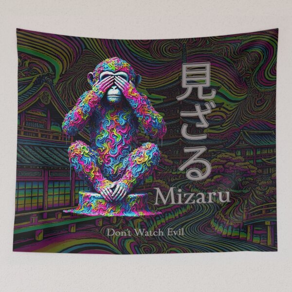 Item preview, Don’t Watch Evil – Psychedelic Mizaru Art designed and sold by SHHCreations.