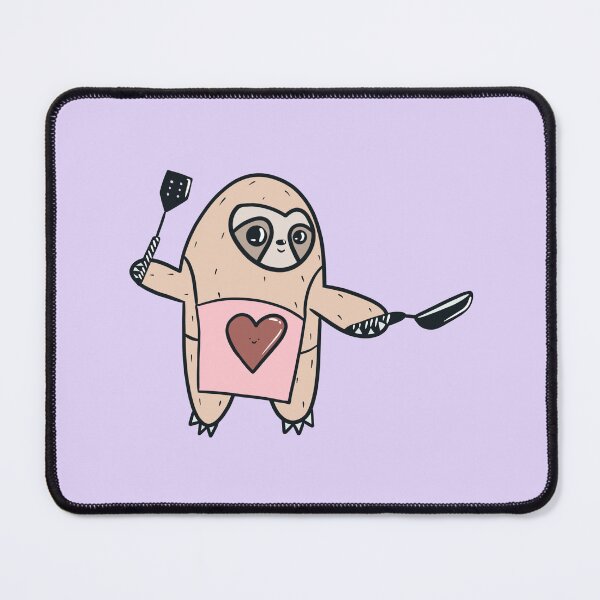 Item preview, chef sloth designed and sold by smalldogbarking.