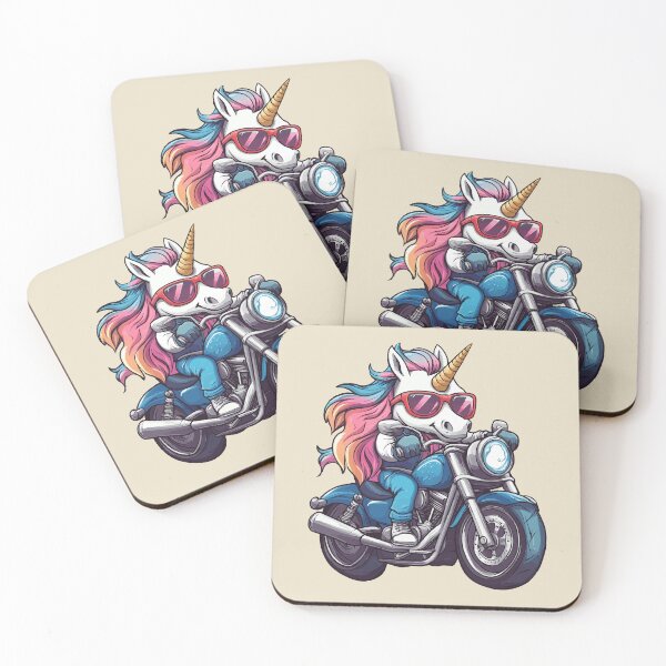Item preview, Unicorn Riding a Motor Bike designed and sold by VelvetRoom.