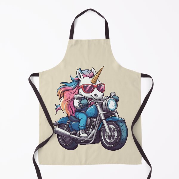 Item preview, Unicorn Riding a Motor Bike designed and sold by VelvetRoom.