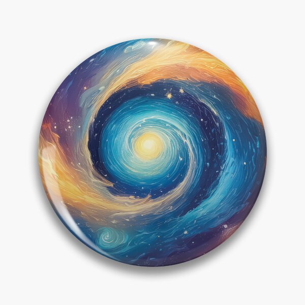Item preview, A design of two opposing yet intertwined cosmic currents swirling around a luminous center.  designed and sold by HEMRO.