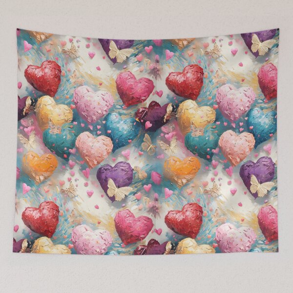 Item preview, Vibrant Crayon Hearts designed and sold by Sherri Jean McCulloch.