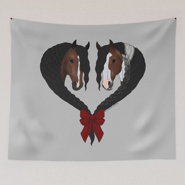 Item preview, Gypsy Vanner Horse Heart designed and sold by DappledMoon.