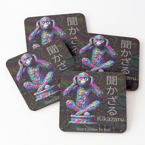 Item preview, Don’t Listen Evil – Psychedelic Kikazaru Design designed and sold by SHHCreations.