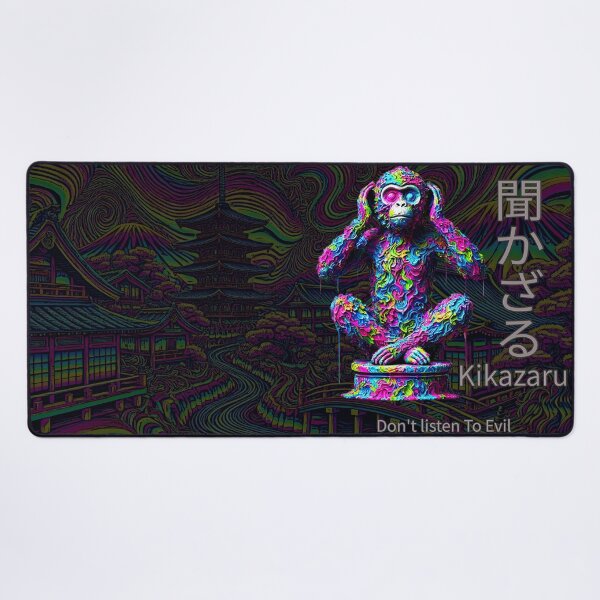 Item preview, Don’t Listen Evil – Psychedelic Kikazaru Design designed and sold by SHHCreations.