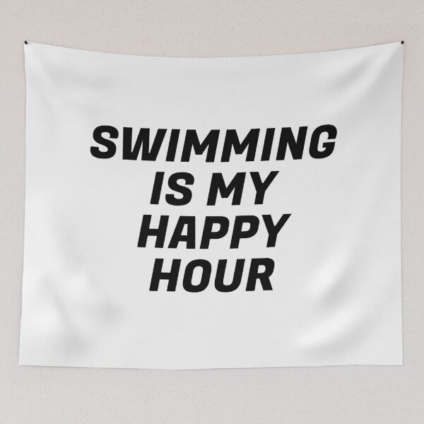 Item preview, Swimming Is My Happy Hour  designed and sold by Inspirationmotivation.