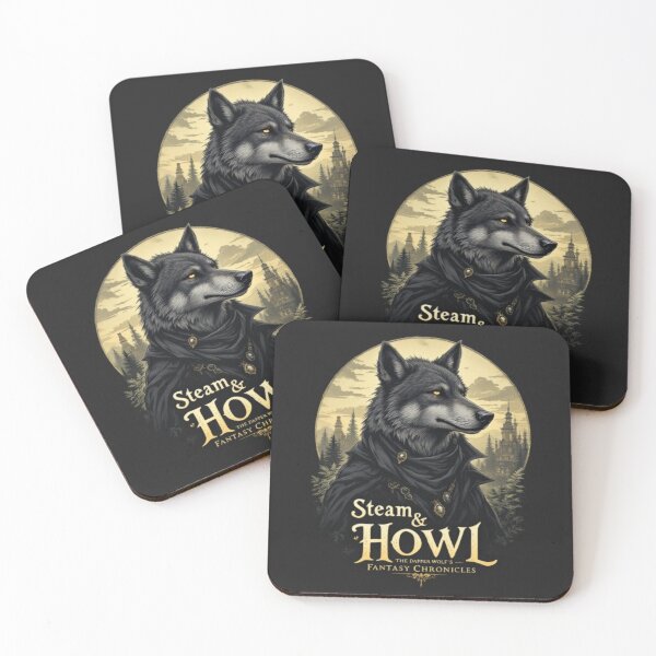 Item preview, Steam & Howl: The Dapper Wolf's Enchanted Journey designed and sold by NightshadeWolfs.