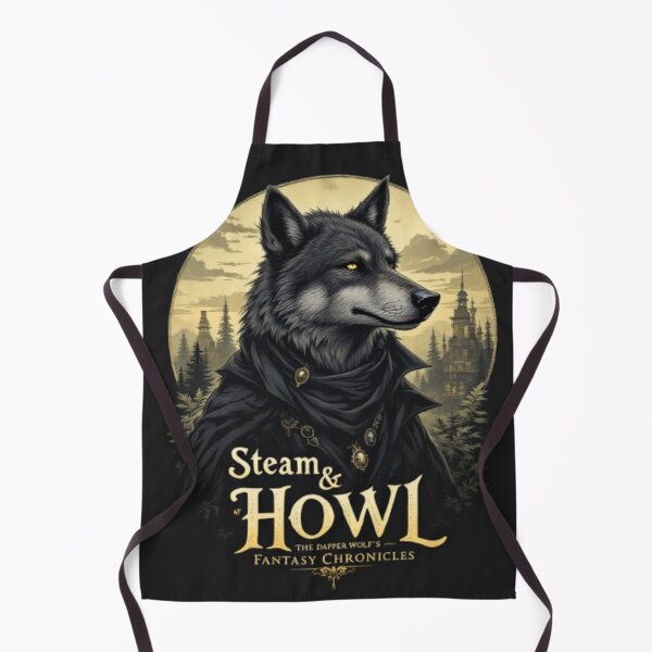 Item preview, Steam & Howl: The Dapper Wolf's Enchanted Journey designed and sold by NightshadeWolfs.