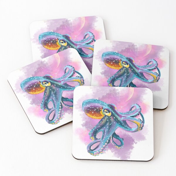 Item preview, Colorful Octopus Illustration in the Sky - Artwork designed and sold by Pandositive.