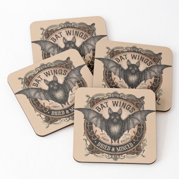 Item preview, Halloween Witch Label Bat Wings Dried and Minced designed and sold by Pink Pineapple Works.