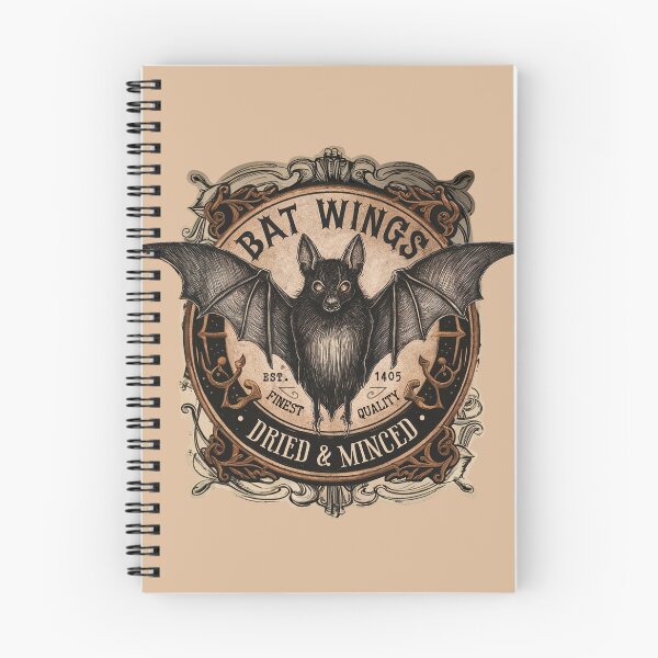 Item preview, Halloween Witch Label Bat Wings Dried and Minced designed and sold by Pink Pineapple Works.