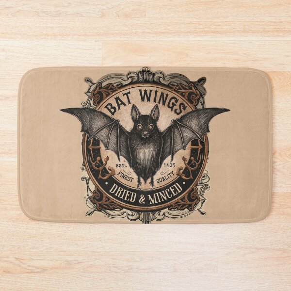 Item preview, Halloween Witch Label Bat Wings Dried and Minced designed and sold by Pink Pineapple Works.