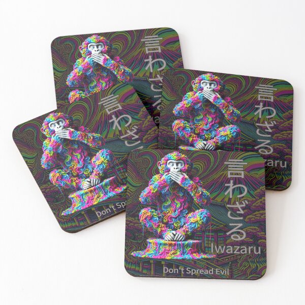 Item preview, Don’t Spread Evil – Psychedelic Iwazaru Art designed and sold by SHHCreations.