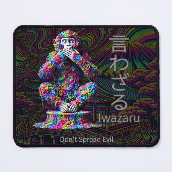 Item preview, Don’t Spread Evil – Psychedelic Iwazaru Art designed and sold by SHHCreations.