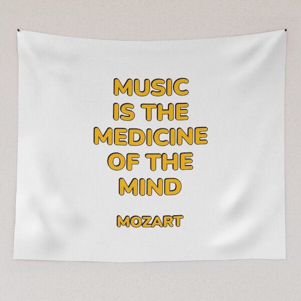 Item preview, Mozart Quotes - Music is the medicine of the mind designed and sold by Inspirationmotivation.