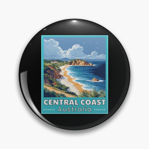 Item preview, Central Coast in New South Wales Australia Art Travel Skyline designed and sold by MaateoDesign.