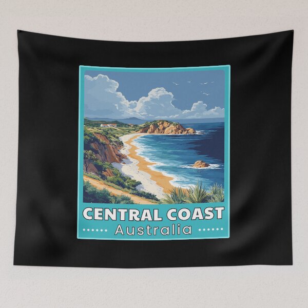 Item preview, Central Coast in New South Wales Australia Art Travel Skyline designed and sold by MaateoDesign.