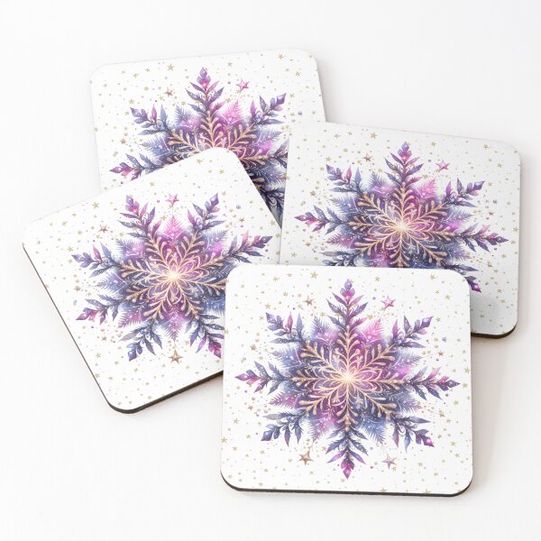 Item preview, Celestial Winter Mandala - Purple Cosmic Glow designed and sold by Margival.