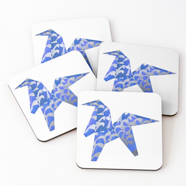 Item preview, Googly-Eyed Origami Horse - Blue and Silver designed and sold by TimeLady's Closet.