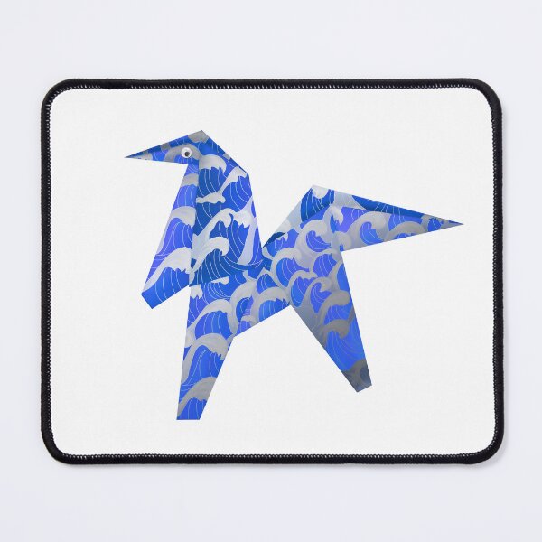 Item preview, Googly-Eyed Origami Horse - Blue and Silver designed and sold by TimeLady's Closet.