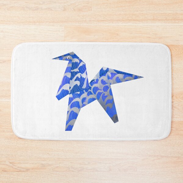 Item preview, Googly-Eyed Origami Horse - Blue and Silver designed and sold by TimeLady's Closet.