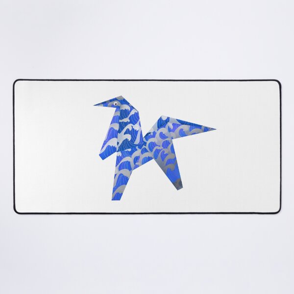 Item preview, Googly-Eyed Origami Horse - Blue and Silver designed and sold by TimeLady's Closet.