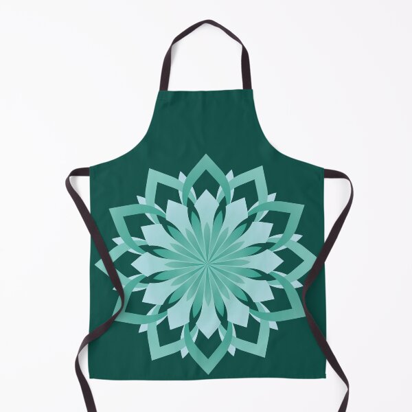 Item preview, Overlapping Turquoise and Green Flower designed and sold by DHTDesigns.