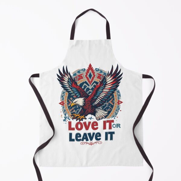 Item preview, Show your pride with this patriotic "America Love It or Leave It" t-shirt! Majestic American eagle and US flag. Perfect gift for patriots. Fast shipping designed and sold by PrintFusion57.